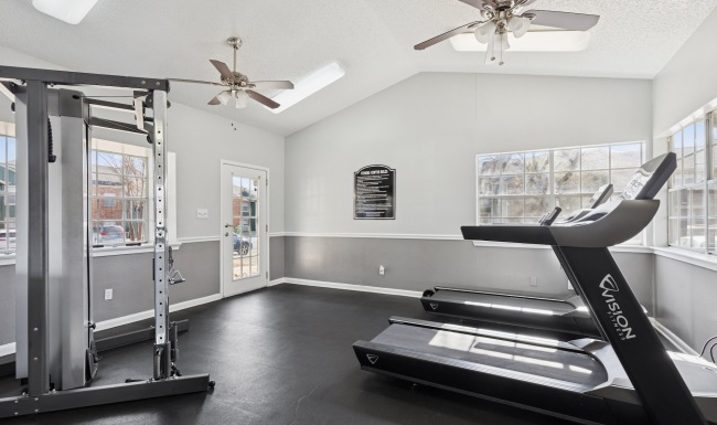 Open and well-lit fitness center
